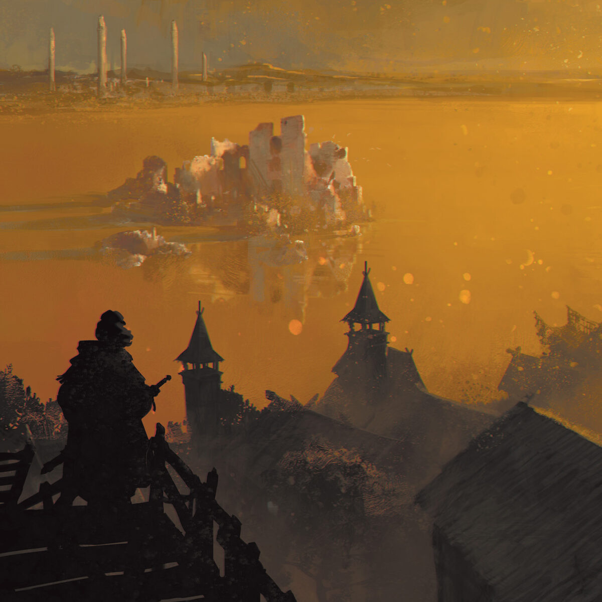 Picture of city covered in ruins